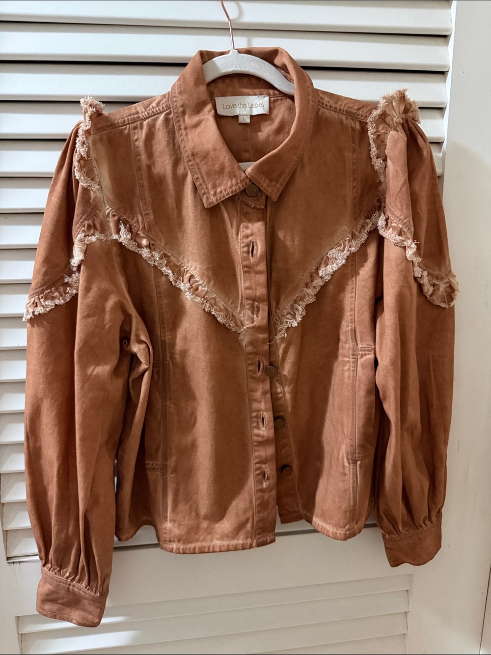 Rust Fringe Jacket